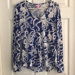 Lilly Pulitzer Long Sleeve Top Size Medium